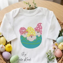 Gnomes easter embroidery design