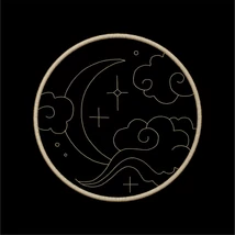 Moon Sun Cloud Celestial Circle v2
