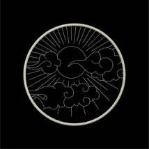 Moon Sun Cloud Celestial Circle v3