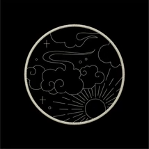 Moon Sun Cloud Celestial Circle v4