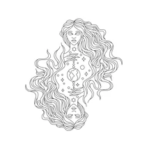 Celestial Woman Goddess Magic Wizard v2