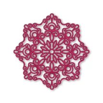 Lace doily round crochet