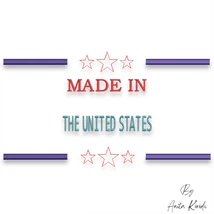 Made In The United States embroidery design
