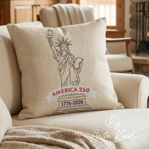 Statue of Liberty embroidery design