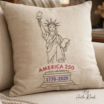 Statue of Liberty embroidery design