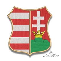 Hungarian crest embroidery machine design