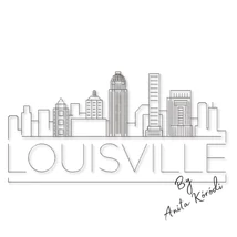Louisville skyline embroidery design
