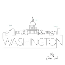 Washington DC skyline embroidery machine design