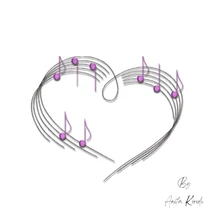 Love music embroidery