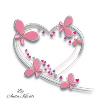 Heart butterfly