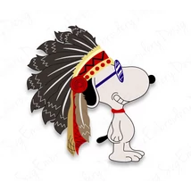 Snoopy  Indian Vector SVG