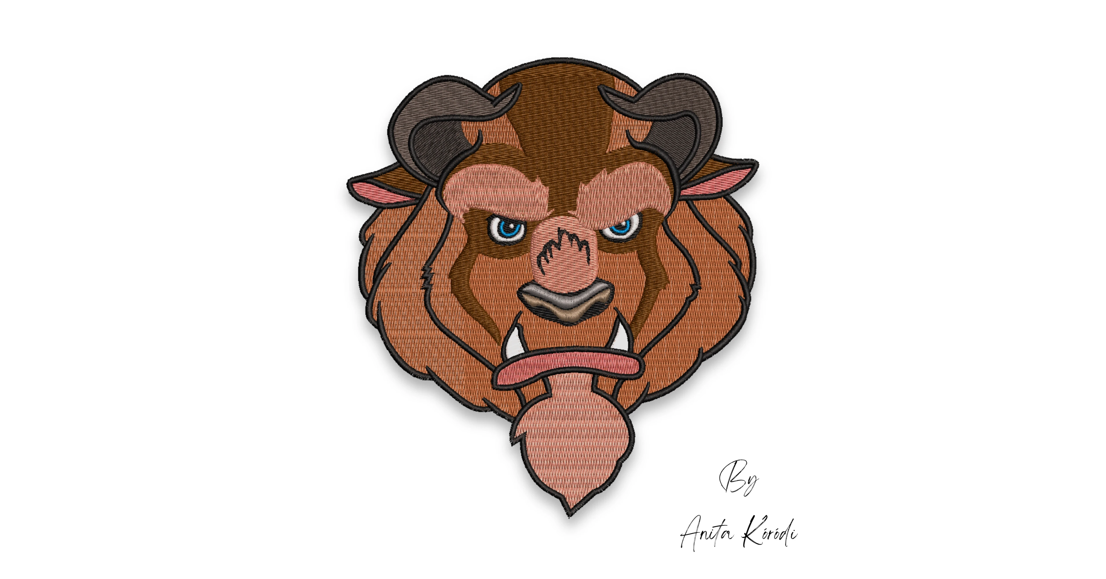 Pinterest Design Beast Beauty and the Beast Beast Embroidery Design