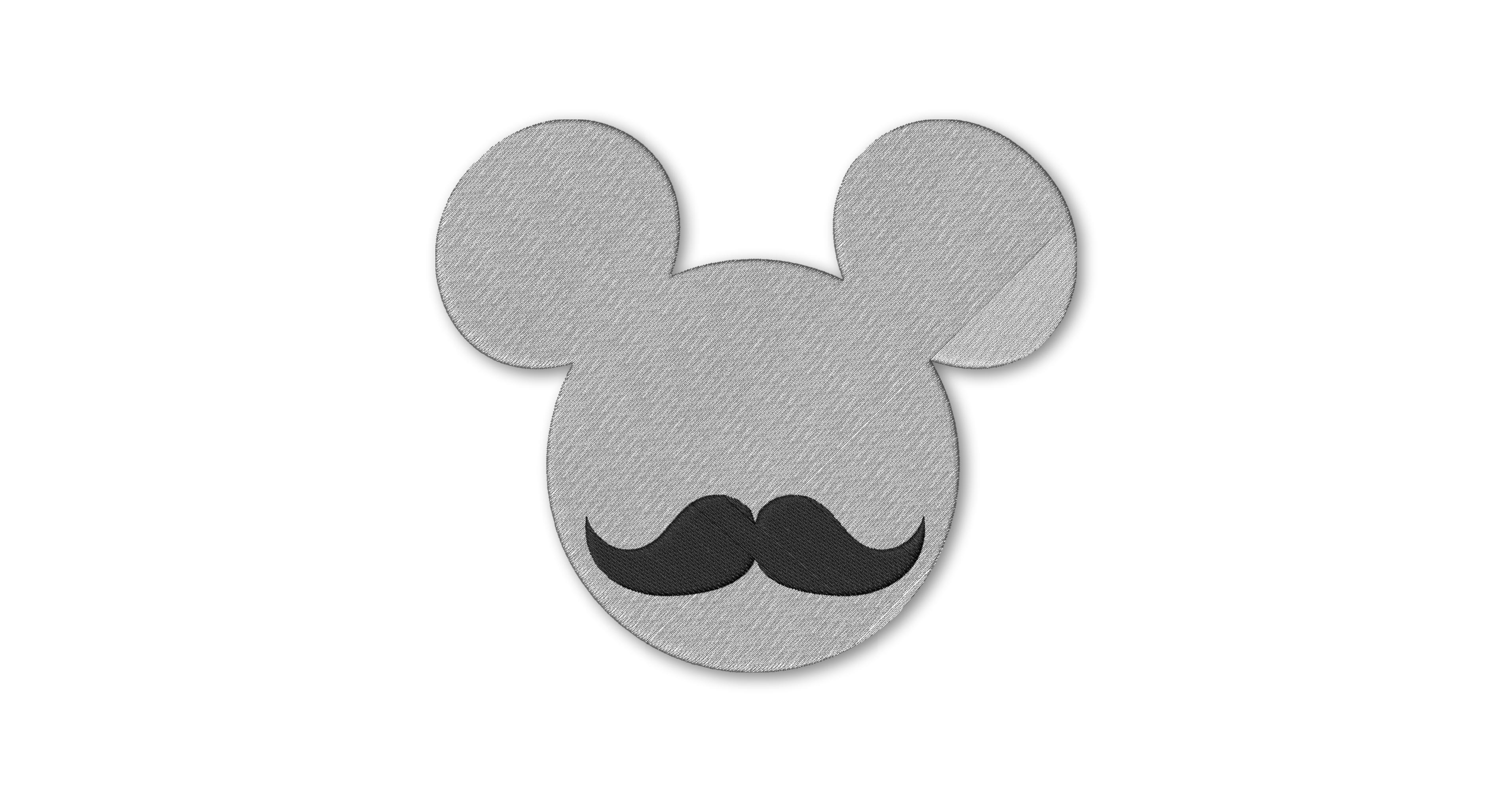 Mickey Mouse Mustache Richárd Bándi Svgembroiderydesign