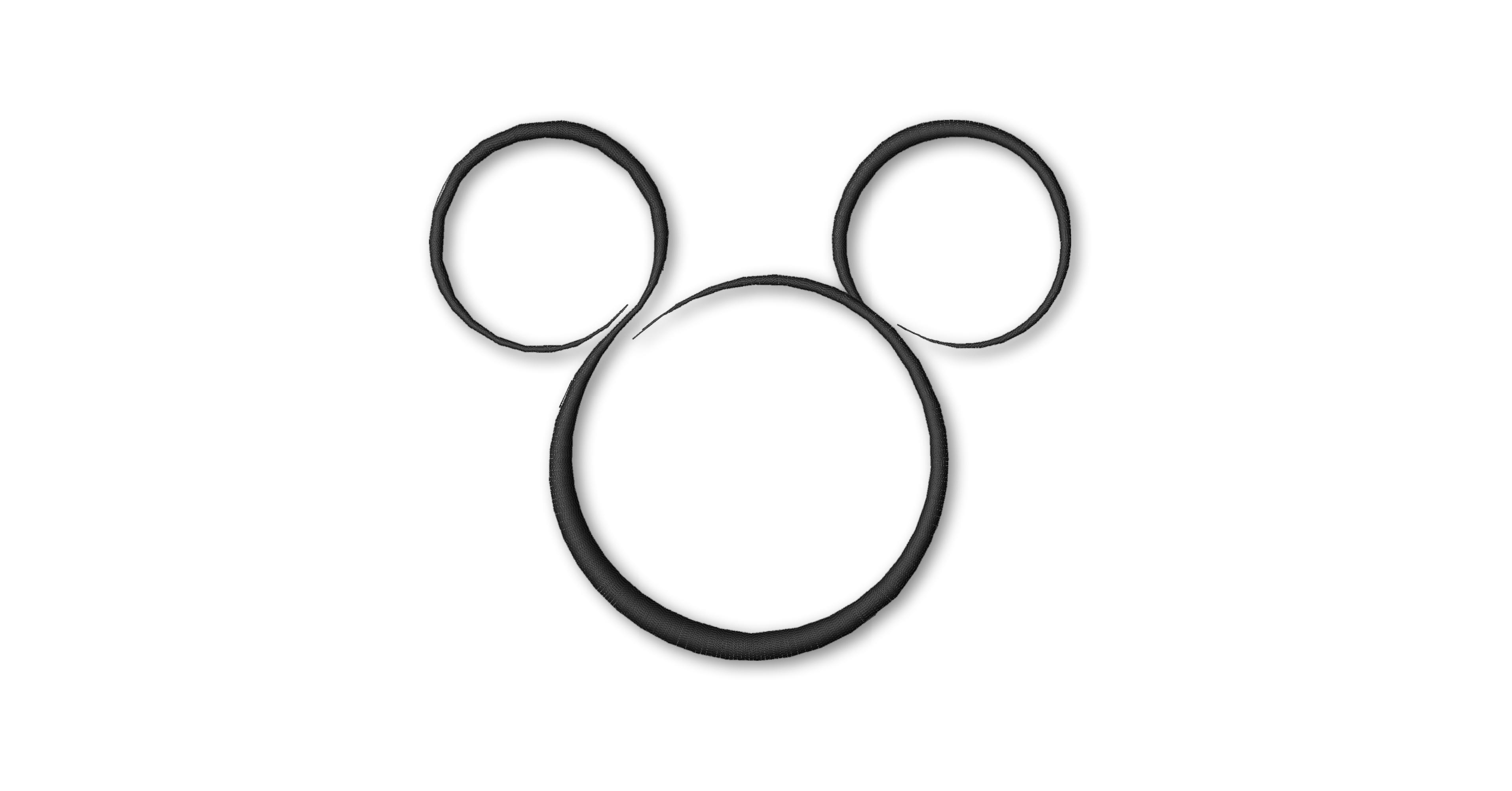 Abstract Inspired Mickey Mouse - Anita Kóródi - SvgEmbroideryDesign