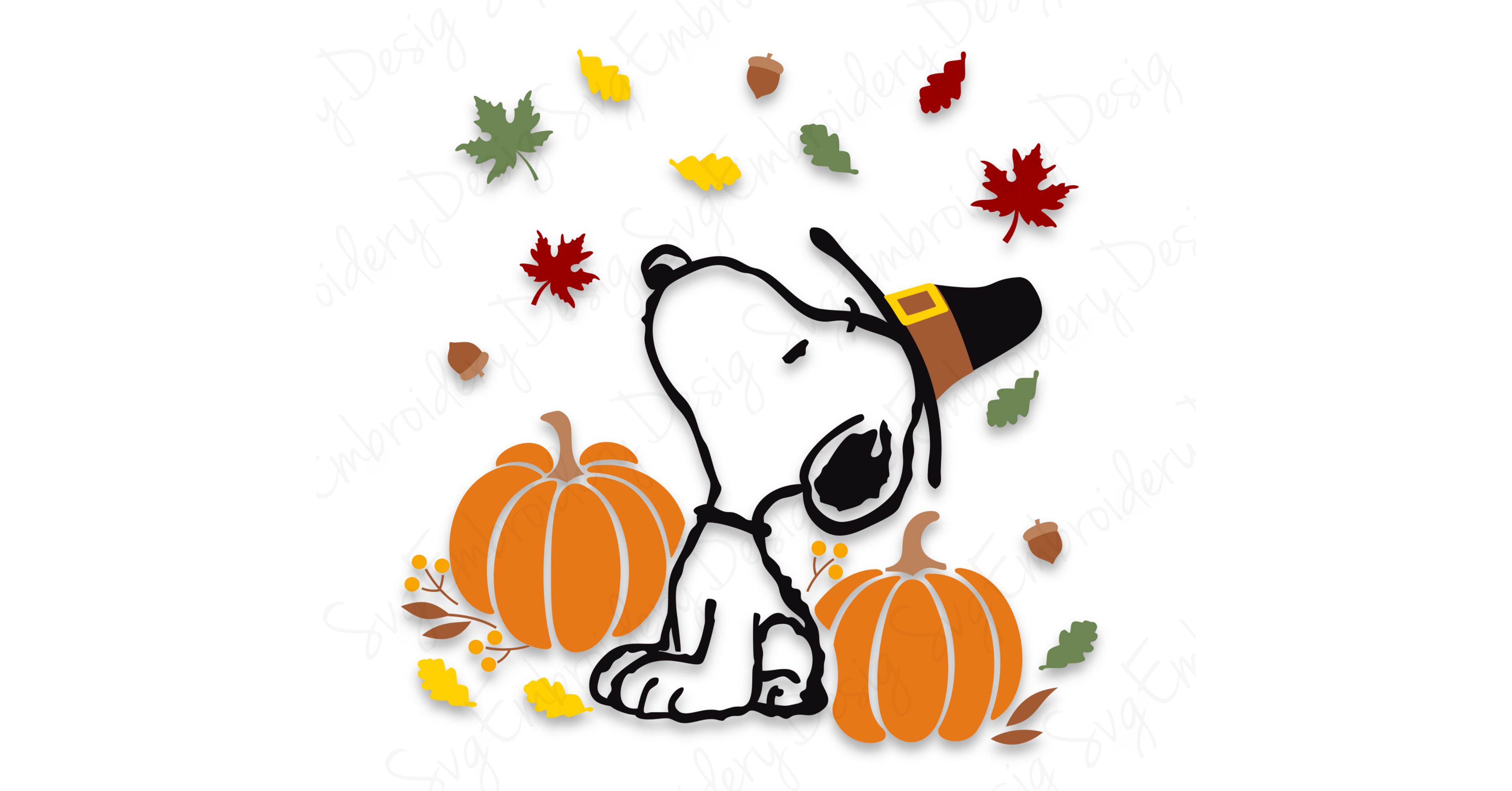 Snoopy pumpkins Vector SVG - Anita Kóródi - SvgEmbroideryDesign